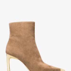 Michael Kors  Kasia Women's Tan Suede Ankle Boots
